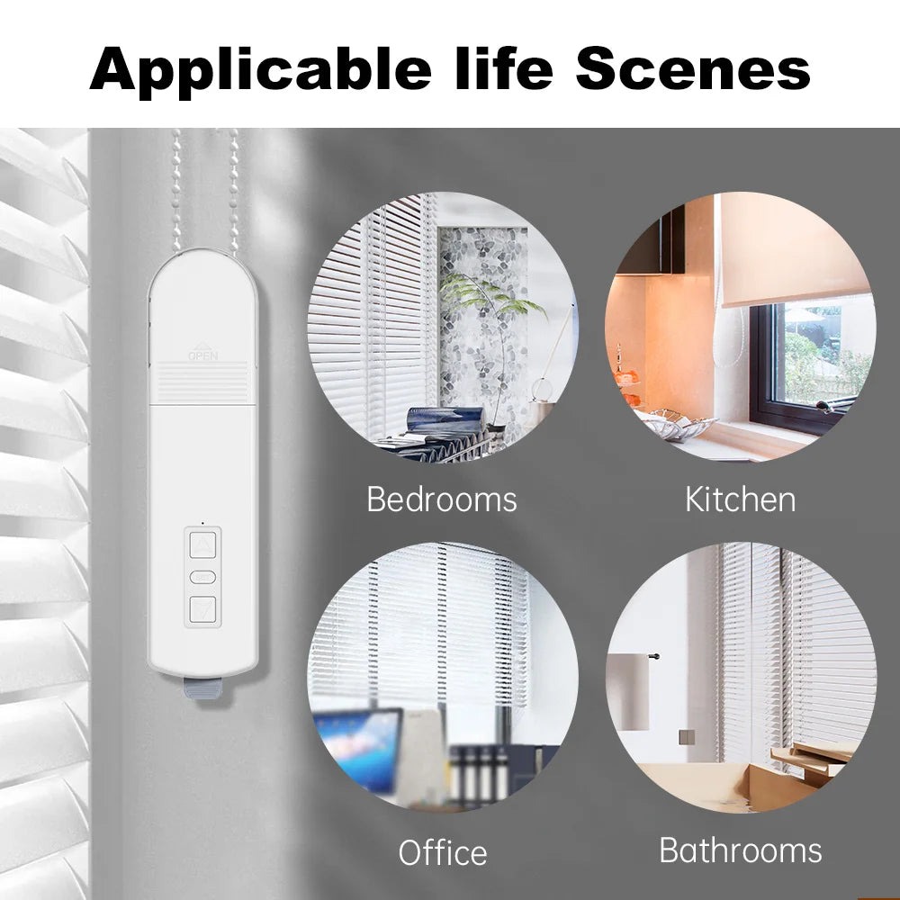 Tuya ZigBee3.0 Smart Life Curtain Motor DIY Chain Motorized Roller Shutter Blinds Shades Drive Motor Alexa Google Remote Control
