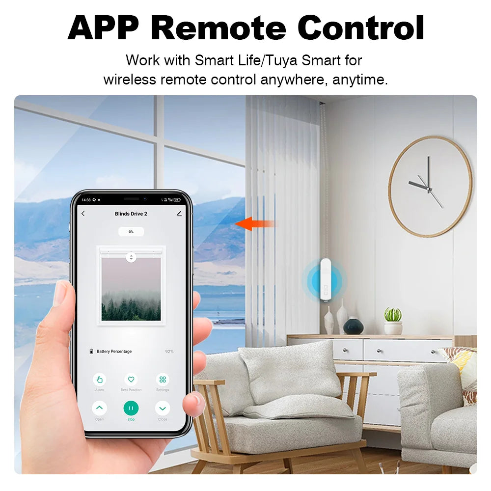 Tuya ZigBee3.0 Smart Life Curtain Motor DIY Chain Motorized Roller Shutter Blinds Shades Drive Motor Alexa Google Remote Control