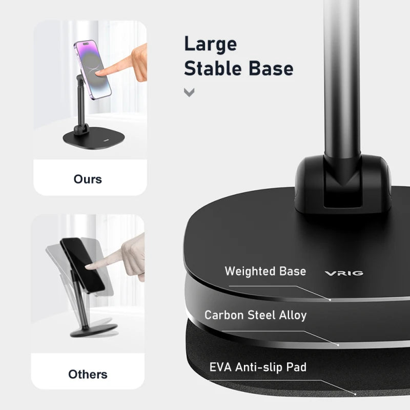 Magnetic Phone Stand - 360° Rotatable Desktop Holder