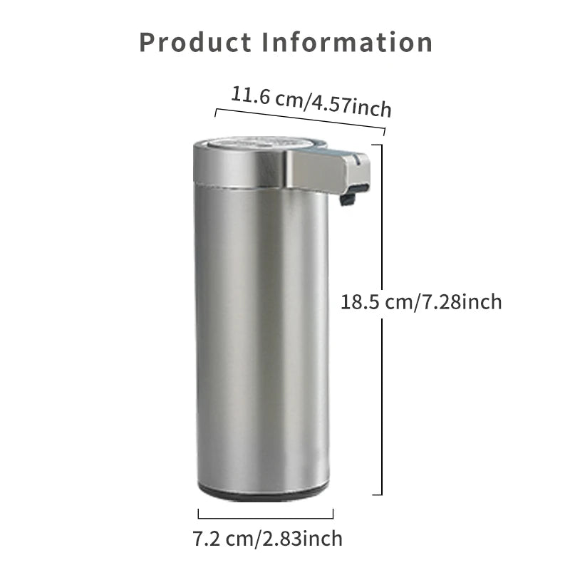 Kitchen Soap Machine Automatic Sensor Out of Hand Sanitizer Smart Electric Body Wash Soap Dispenser 304 Stainless Steel