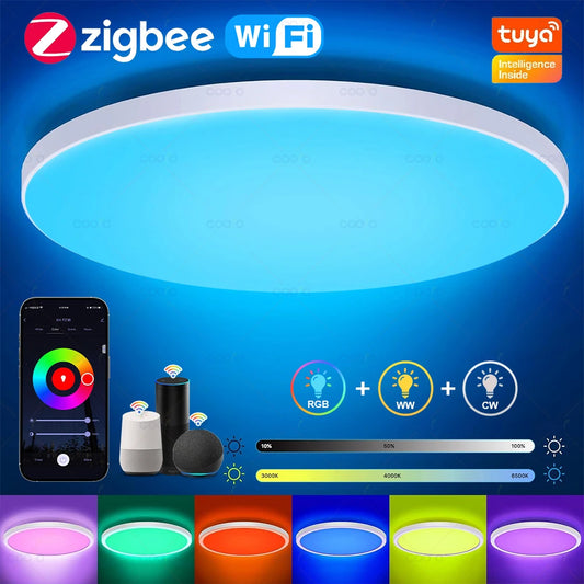 Smart LED Ceiling Lamp - WiFi RGBCW Alexa Voice Control