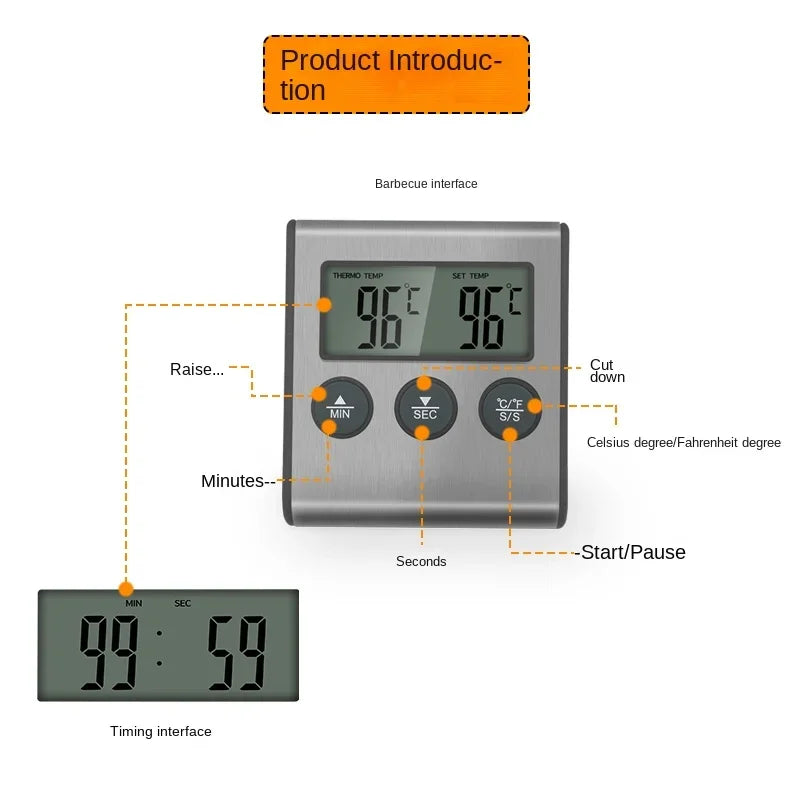 TP700 Wireless Meat Thermometer - BBQ & Oven Probe