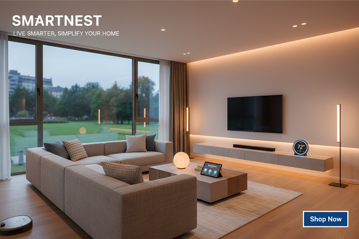 SmartNest Hero Banner - Smart Home Technology
